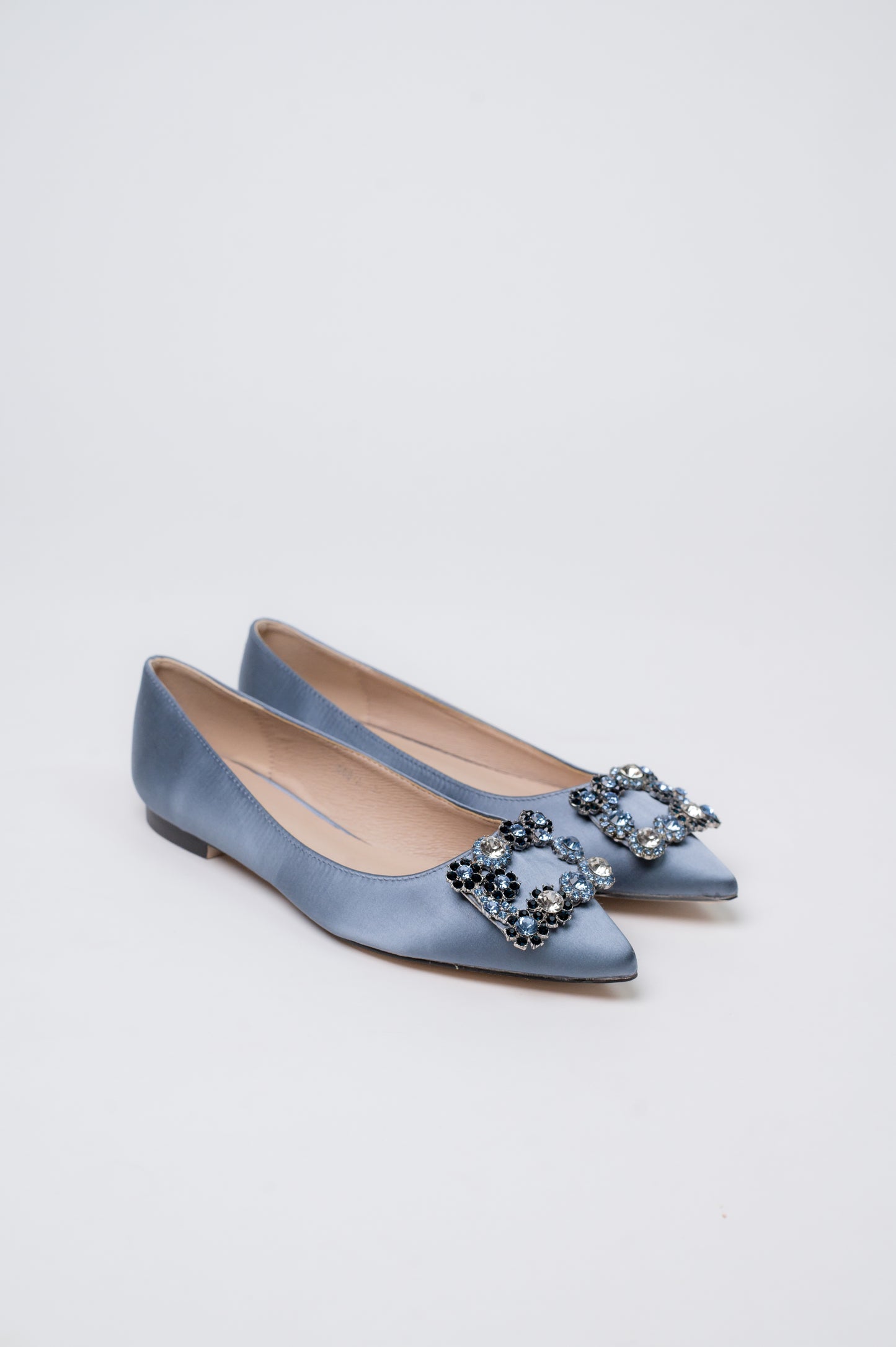 Marquise Flat Shoes Light Blue
