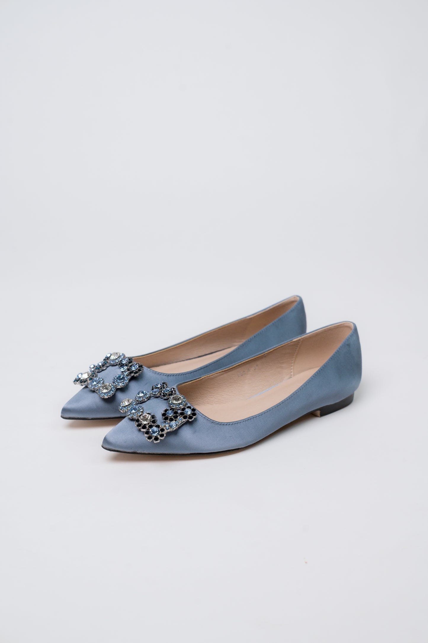 Marquise Flat Shoes Light Blue
