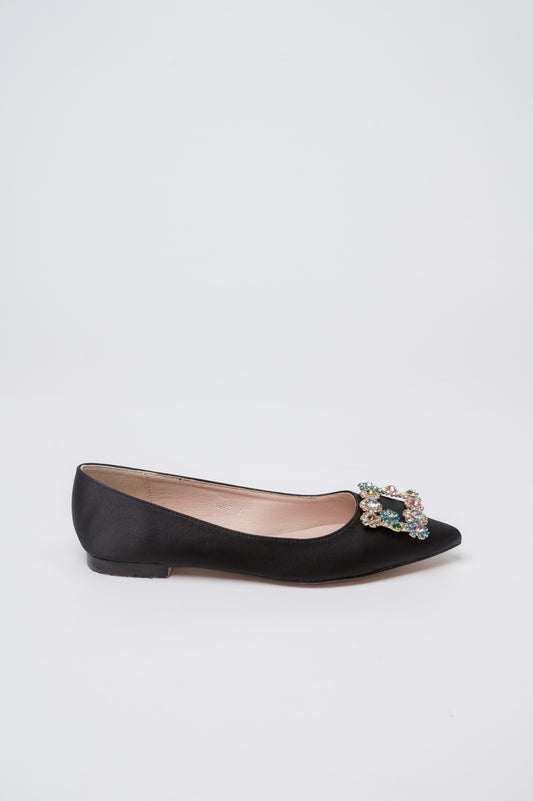 Marquise Flat Shoes Black