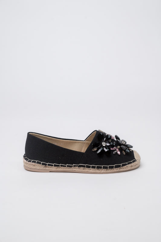 Plum Blossom Espadrilles Swarovski