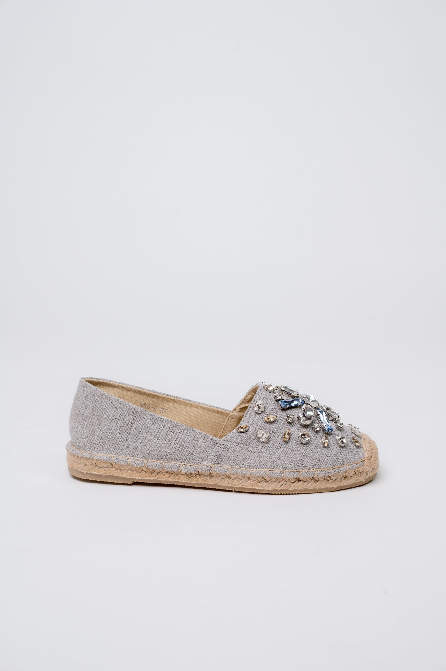 Birkin Espadrilles Swarovski Grey