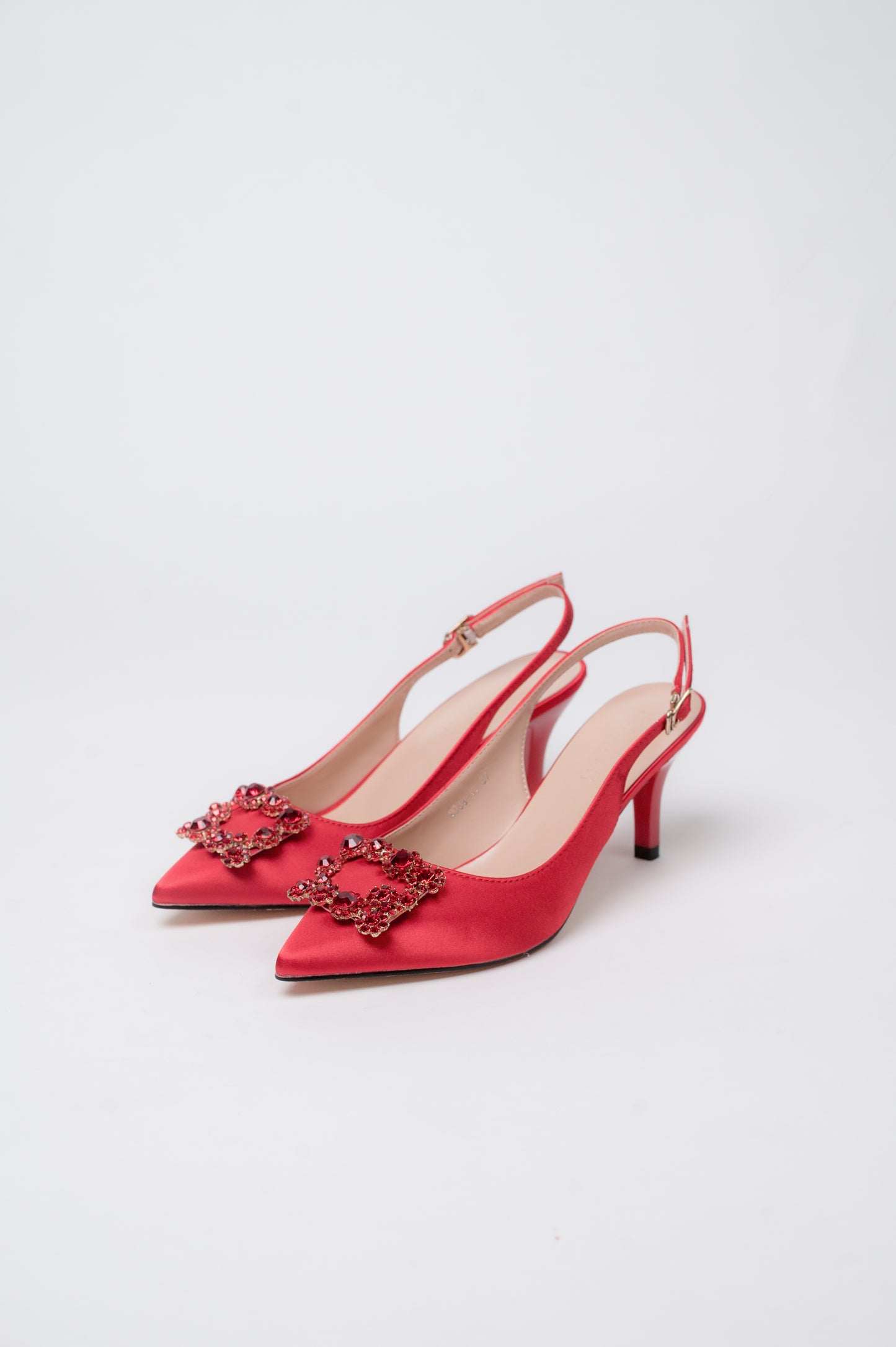 Marquise Pump Heels Red