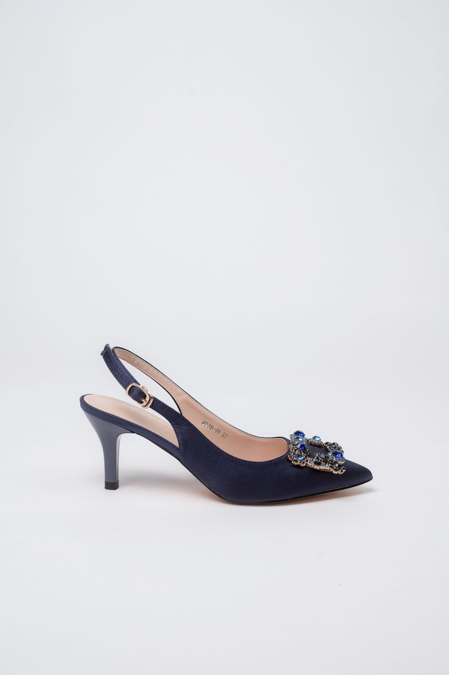 Marquise Pump Heels Navy Blue