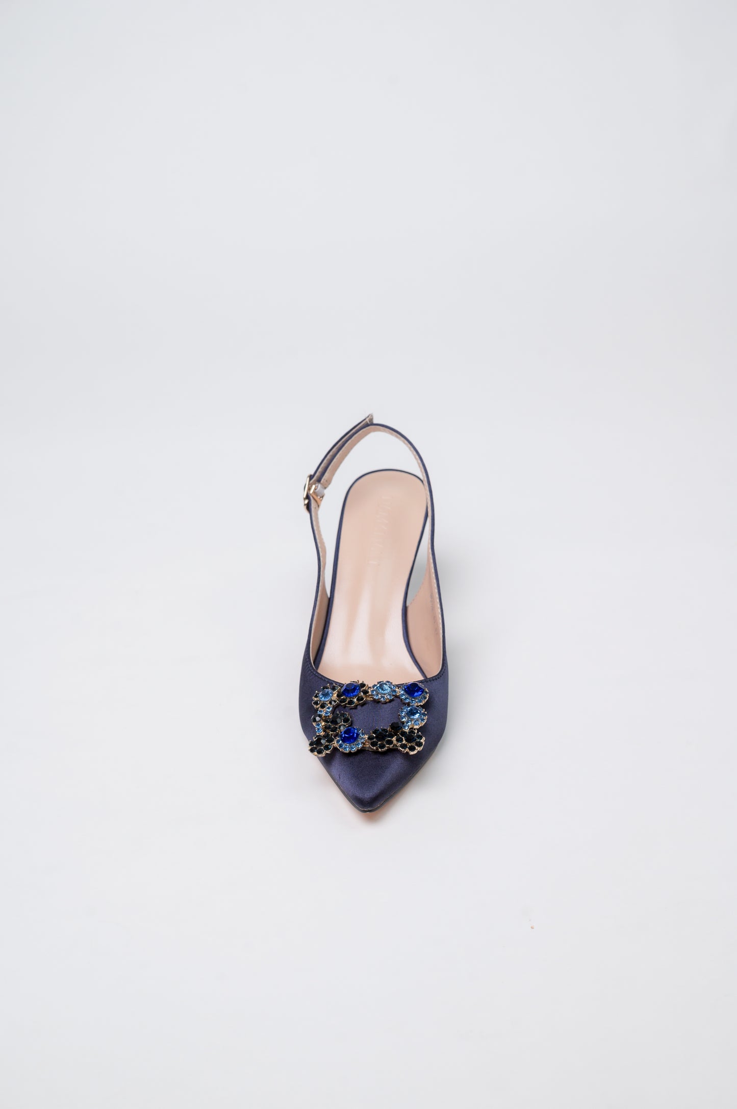 Marquise Pump Heels Navy Blue