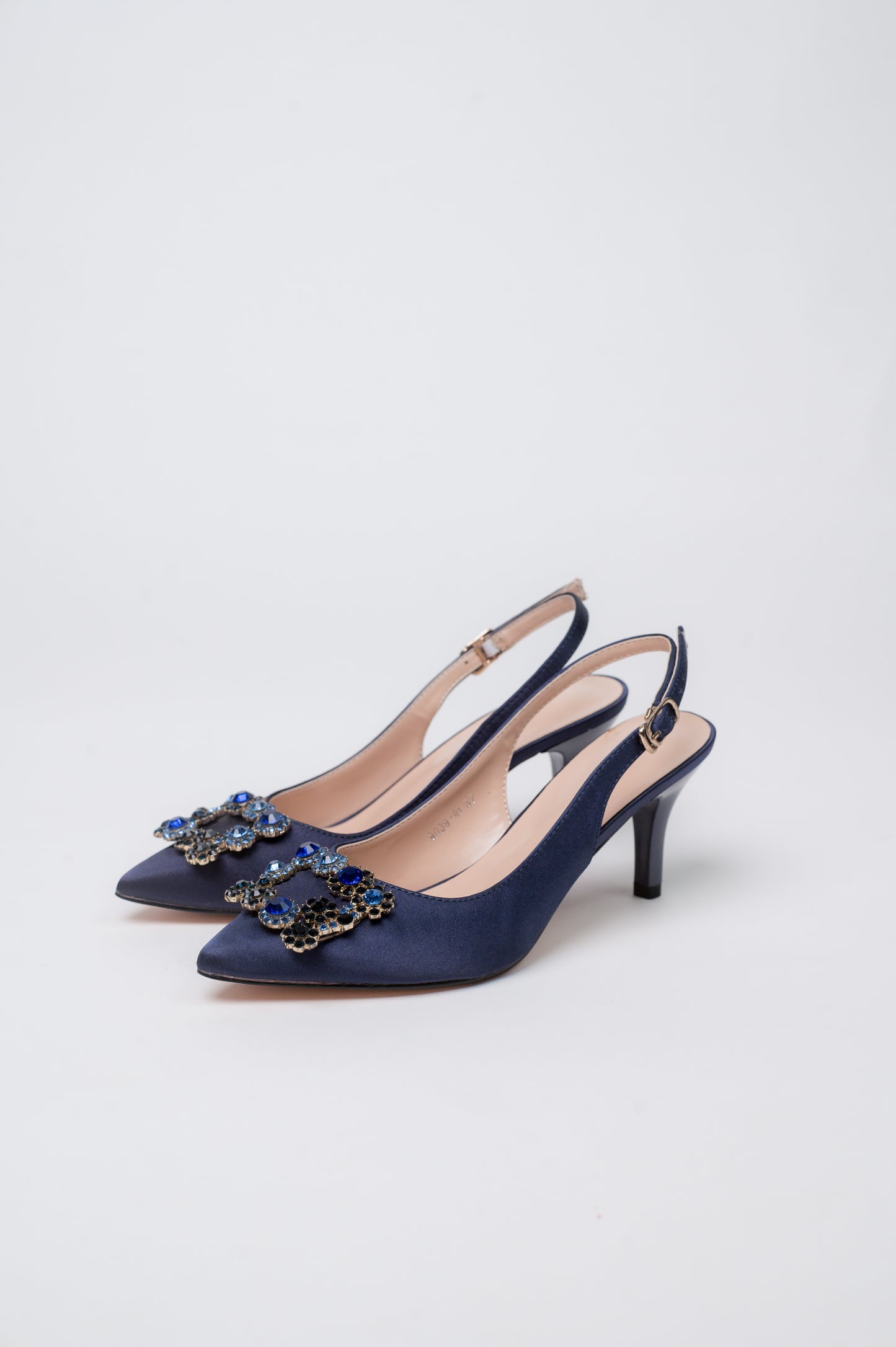 Marquise Pump Heels Navy Blue