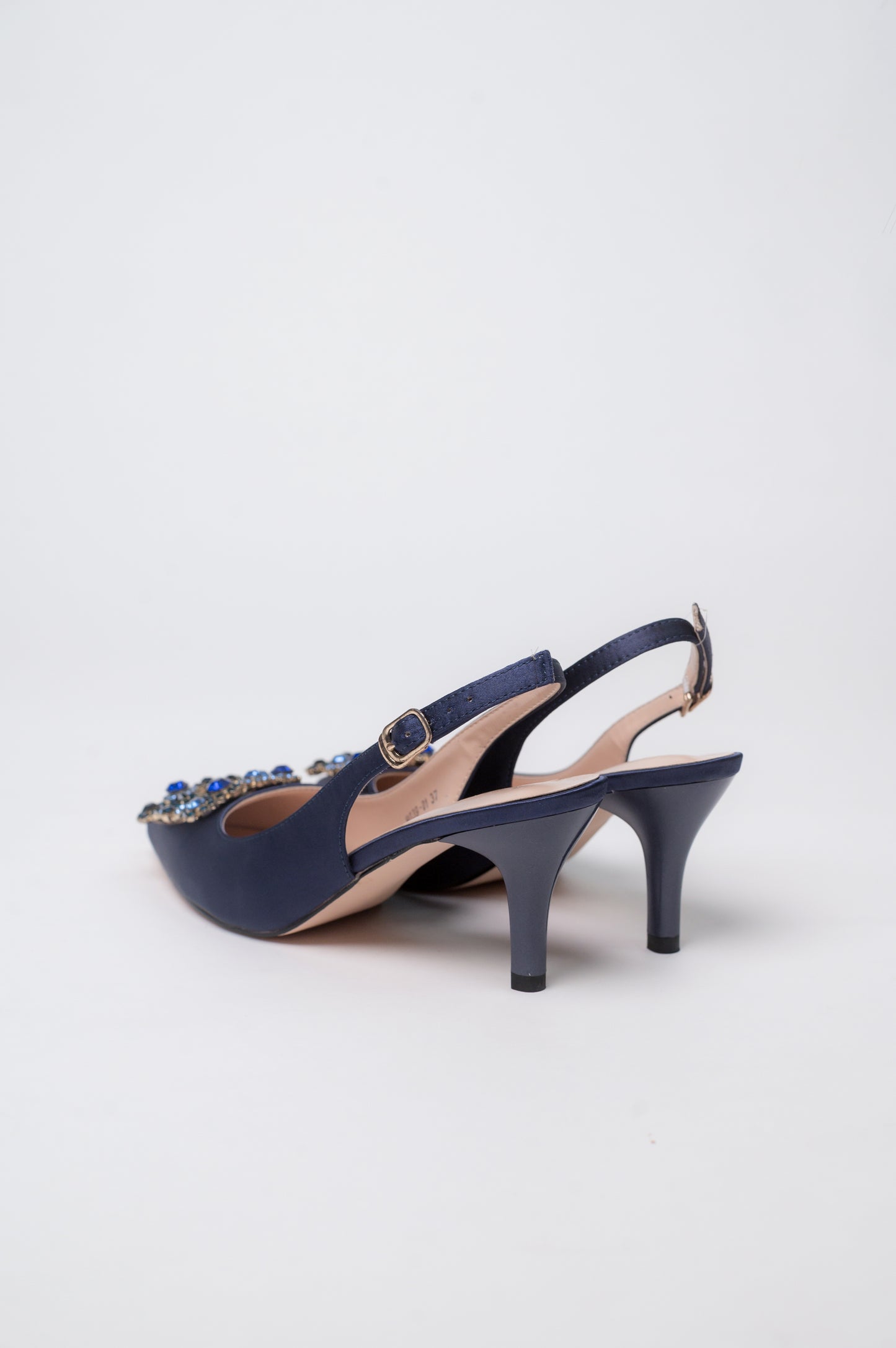 Marquise Pump Heels Navy Blue