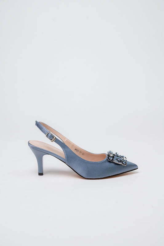 Marquise Pump Heels Light Blue
