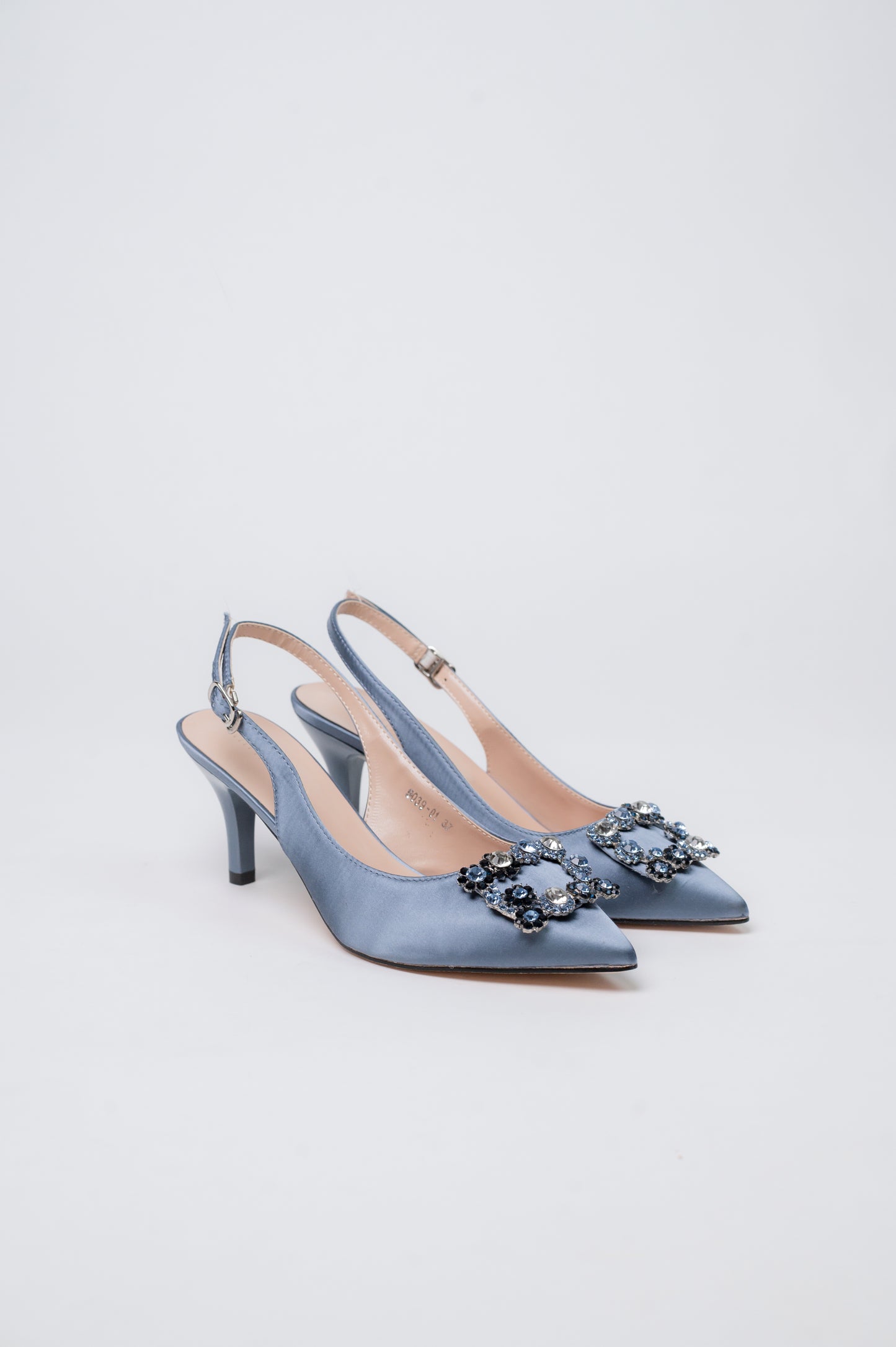 Marquise Pump Heels Light Blue