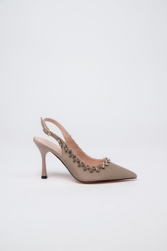 Jenine Pump Heels Khaki